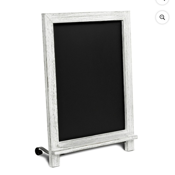 HBCY Other - Rustic Whitewash Tabletop Chalkboard 14" x 9.5" Hanging Or Freestanding
